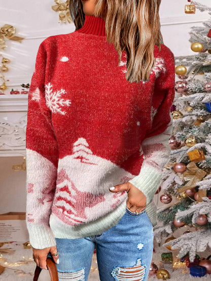 Festive Knit Holiday Patterned Sweater