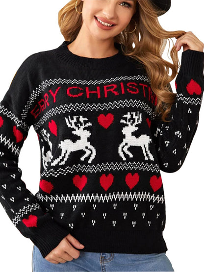 Festive Reindeer Knit Sweater