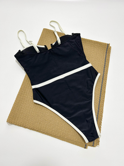 New Women's Sexy Splicing One-Piece Swimsuit