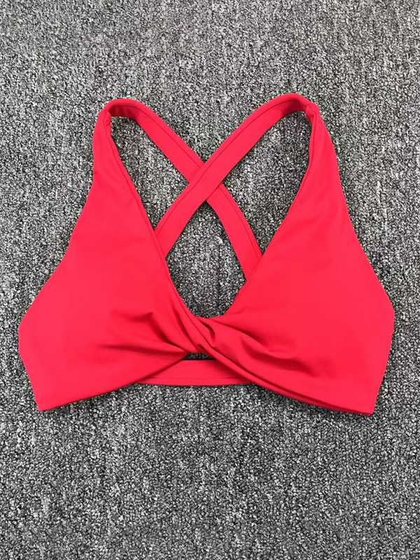 Tight-fitting quick-drying sports yoga bra for outdoor running cross-back fitness underwear